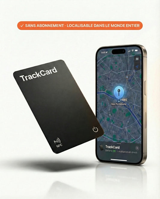 TrackCard Air - Carte GPS Ultra-Fine Apple & Android